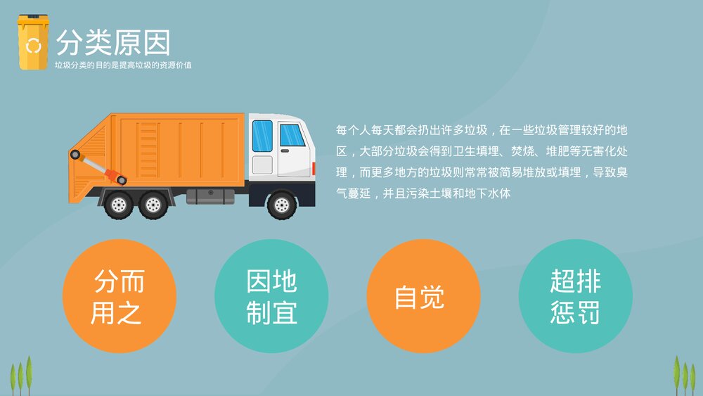 《垃圾不落地家园更美丽》垃圾分类教育主题PPT课件下载(带内容)5