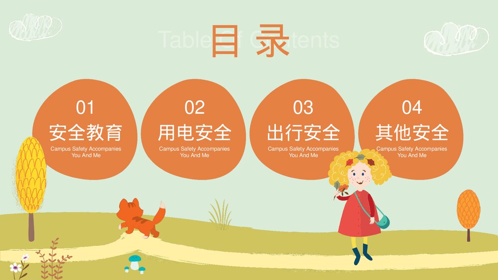 中小学生校园安全主题教育PPT课件下载(带内容)2