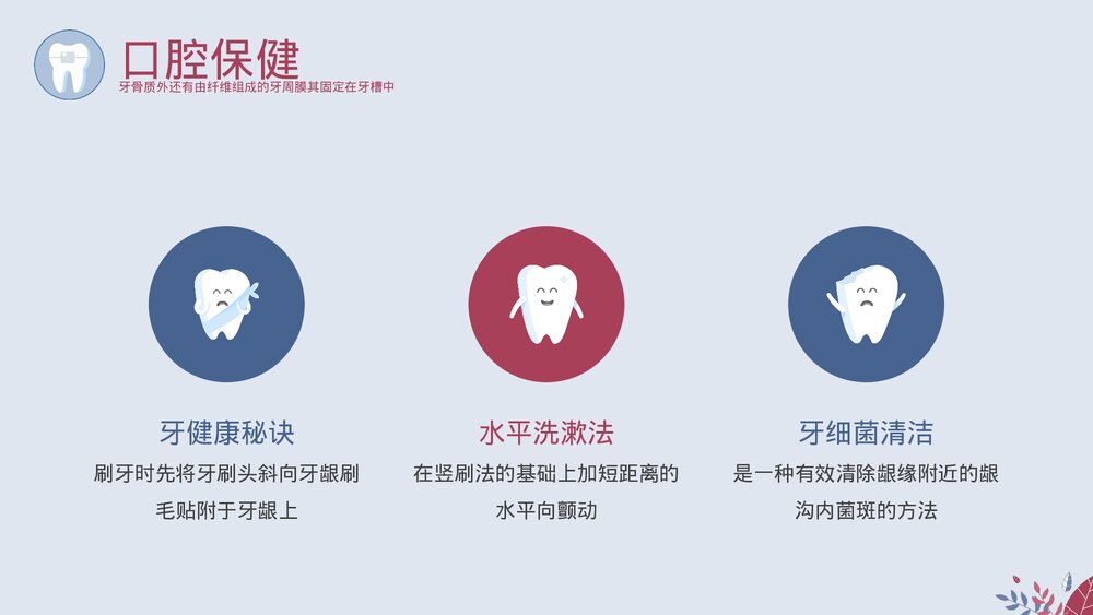 关注牙齿健康教育主题PPT课件下载（带内容）9