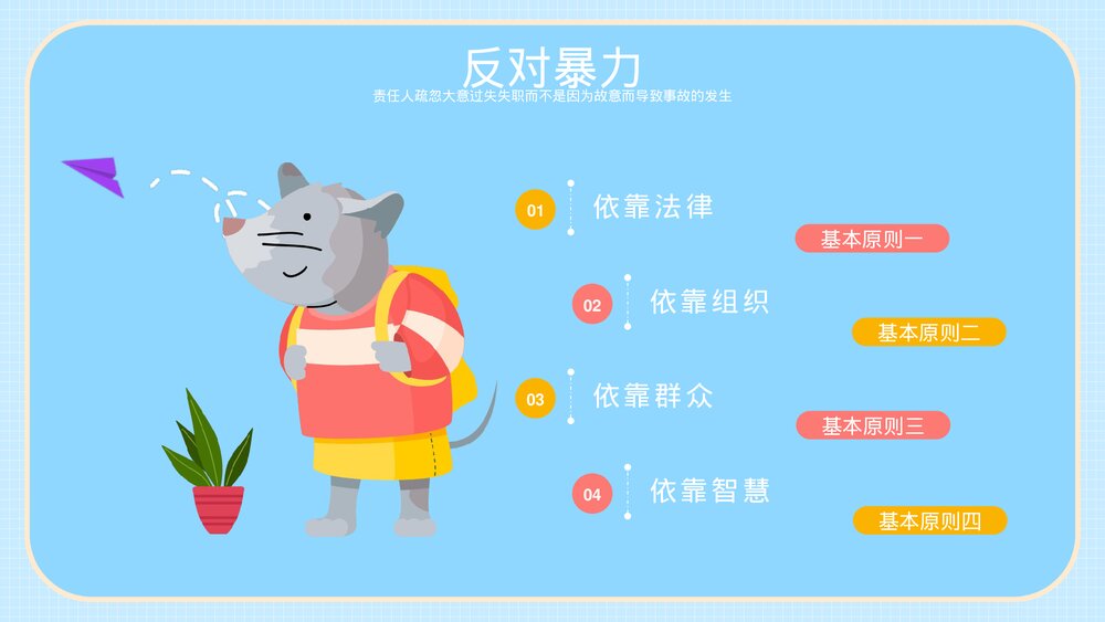 应对校园安全教育主题班会PPT课件下载（带内容）5