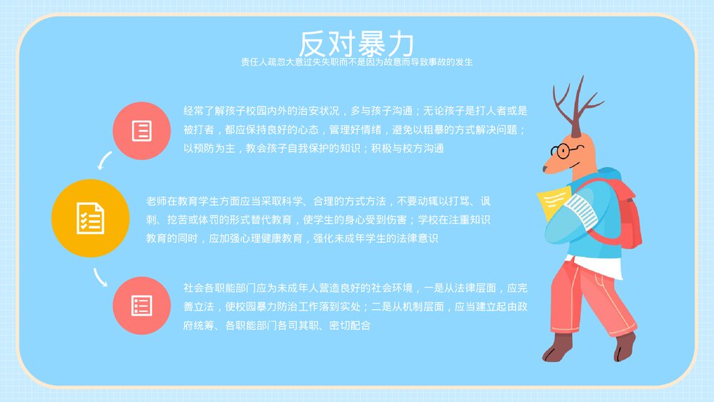 应对校园安全教育主题班会PPT课件下载（带内容）7