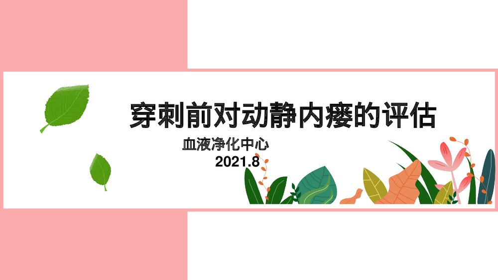 穿刺前对动静内瘘的评估PPT课件下载(共20页·带内容)1