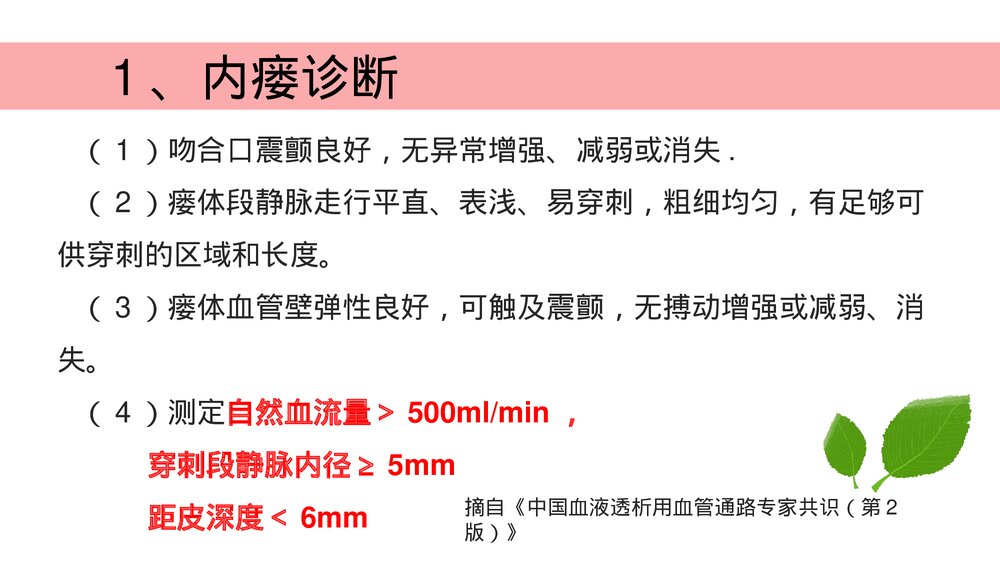 穿刺前对动静内瘘的评估PPT课件下载(共20页·带内容)10