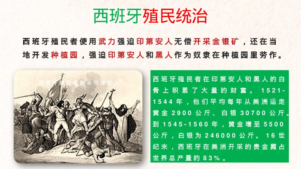 九年级历史上册第16课《早期殖民掠夺》教学PPT课件8