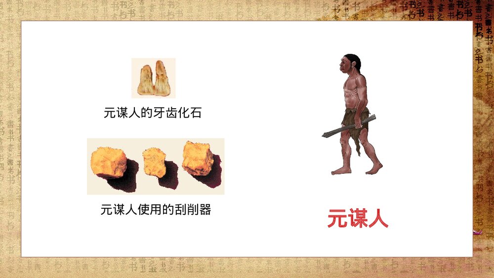 初中历史七年级《祖国境内的远古居民》教育教学PPT课件5