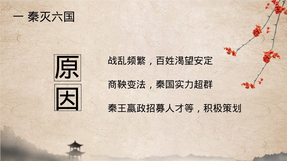 七年级历史上册第九课《秦统一中国》教育教学PPT课件3