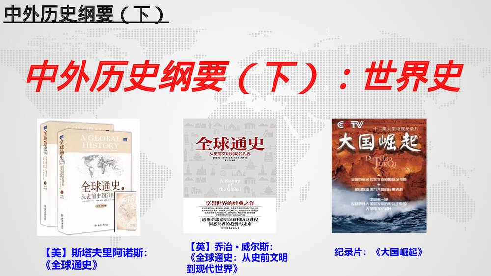 高一历史第1课(中外历史纲要下)文明的产生与早期发展PPT课件1