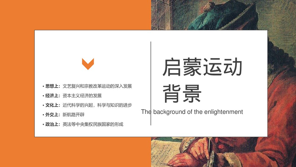 人教版高中历史必修三·第二单元第七课《启蒙运动》教学PPT课件3