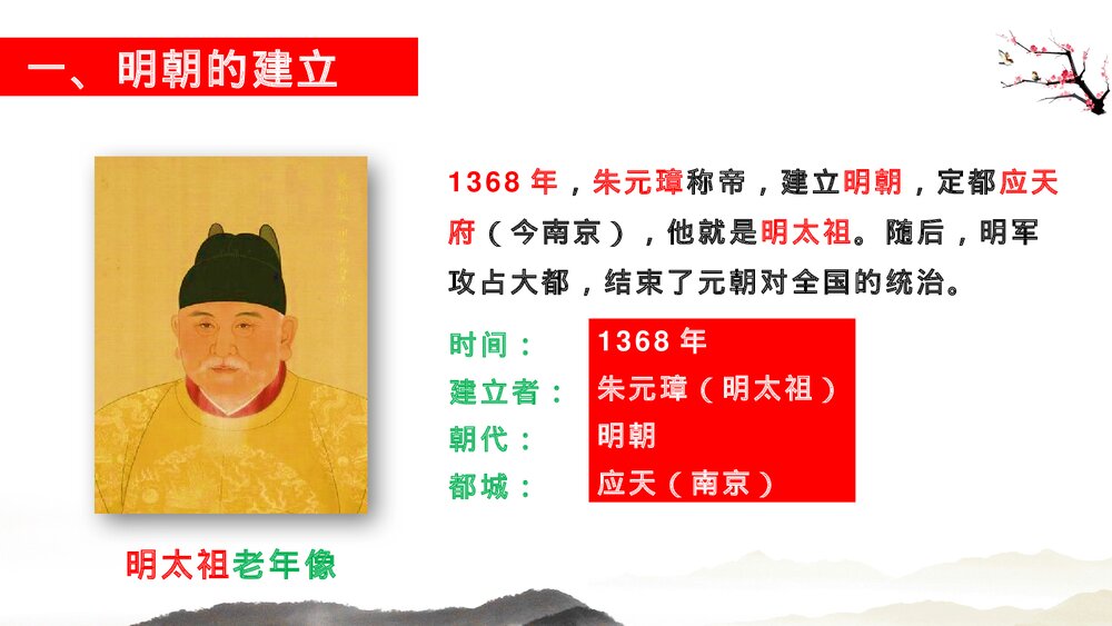 初中历史七年级下册第三单元第十四课《明朝的统治》教育教学PPT课件5