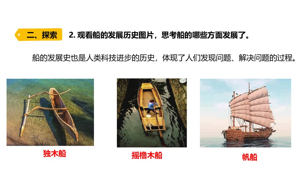 五年级下册2·1船的历史PPT课件4