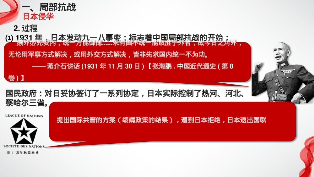 高一历史上册纲要第23课《从局部抗战到全面抗战》教学PPT课件4