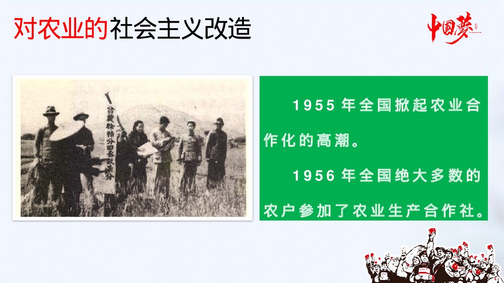 八年级历史下册《三大改造》初中教育教学PPT课件5