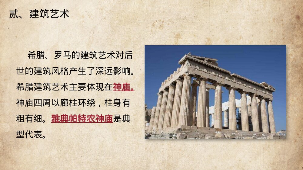 九年级历史上册第6课第二单元《希腊罗马古典文化》教育教学课PPT件9