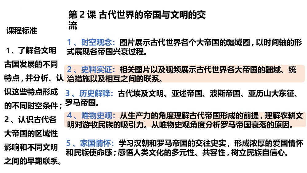 高一历史第2课《古代世界的帝国与文明的交流》教学PPT课件1
