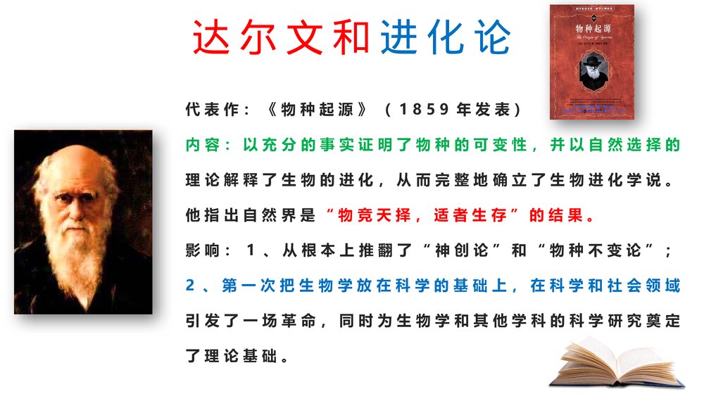 九年级历史下册《近代科学与文化》教育教学PPT课件7