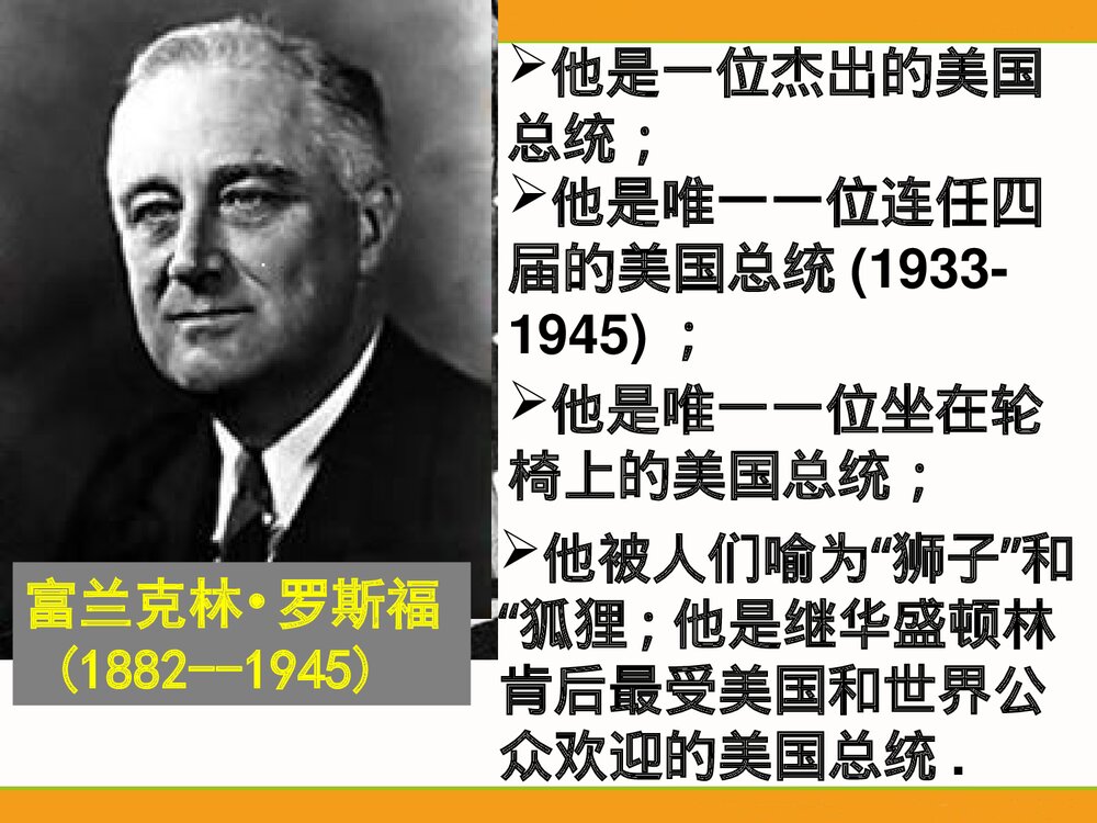 高中历史人教新课标必修2第6单元第18课《罗斯福新政》教学PPT课件1