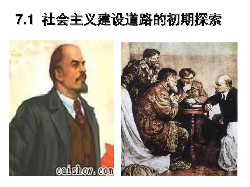 人民版必修二《专题7·1社会主义建设道路的初期探索》教学PPT课件5