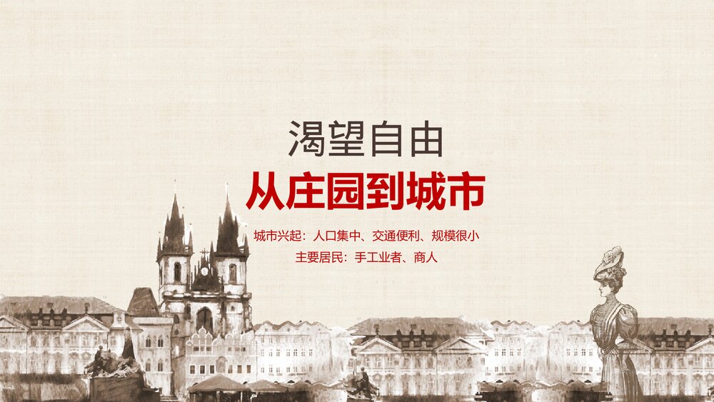 九年级历史上册第10课《中世纪城市和大学兴起》教学PPT课件4