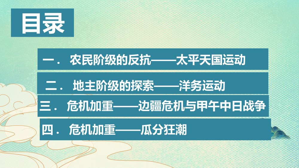 高一历史必修上册《第17课国家出路的探索与列强侵略的加剧》教学PPT课件2