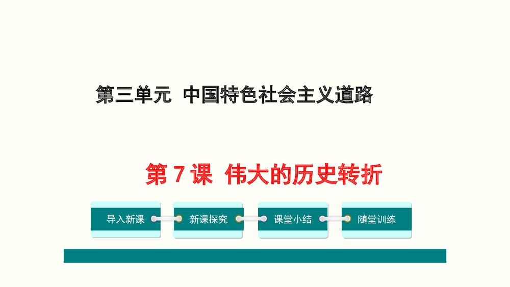 第7课《伟大的历史转折》教育教学PPT参考课件21