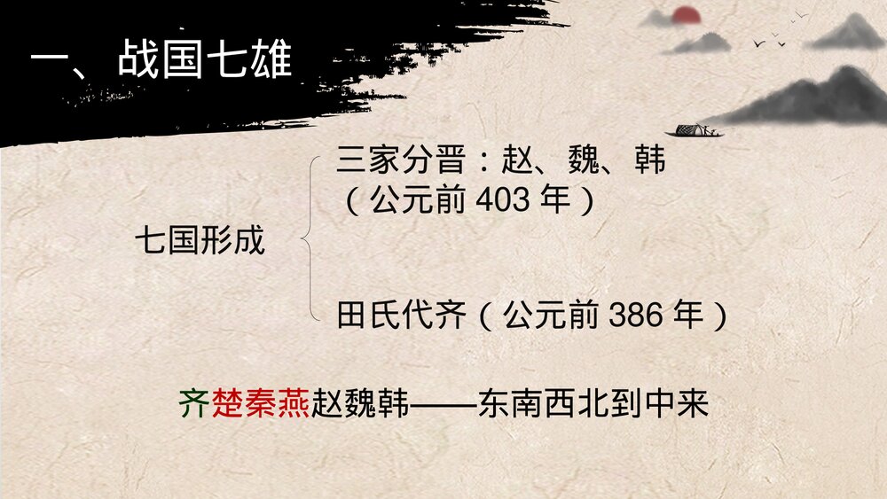 七年级历史上册《战国时期的社会变化》教育教学PPT课件3