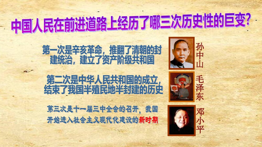 第7课《伟大的历史转折》PPT参考课件1