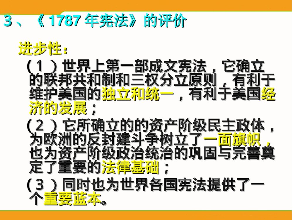 (人民版选修2)专题2第3节《美国式的资产阶级民主》教学PPT课件10