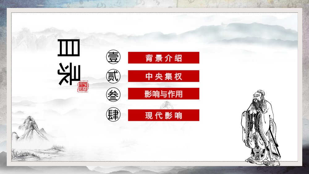 七年级历史《罢黜百家独尊儒术》初中教育教学PPT课件2