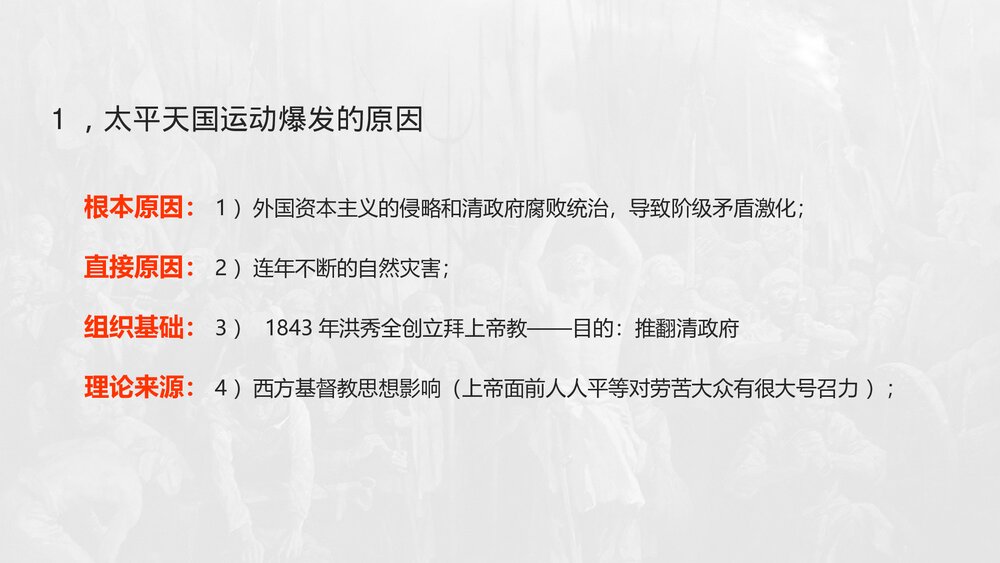 八年级历史上册第3课《太平天国运动》初中教育教学PPT课件3