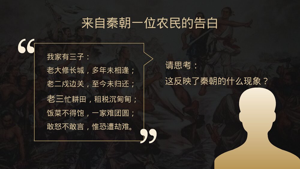 人教版七年级上册《秦末农民起义》初中教育教学PPT课件4