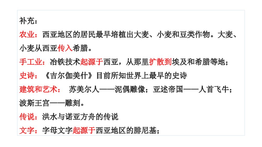 高二历史选择性必修3《第3课 古代西亚、非洲文化》教学PPT课件10