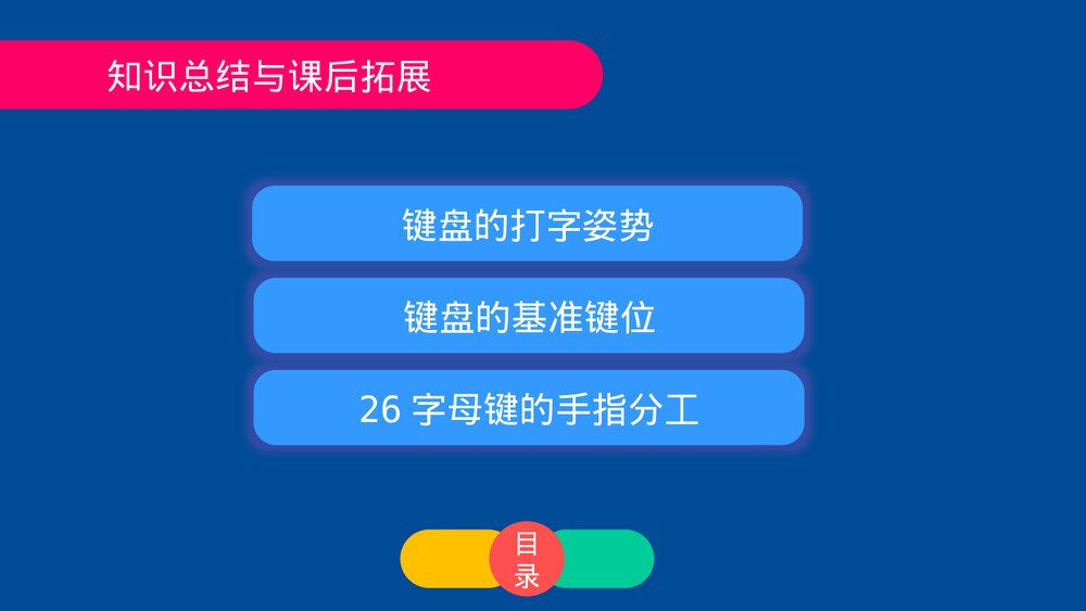四年级息技术上册第六课《十个手指键盘找家》教育教学PPT课件8