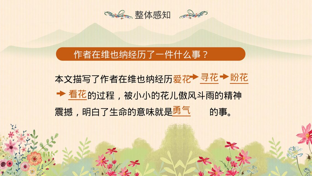 人教版·语文四年级下册《花的勇气》教育教学PPT课件4