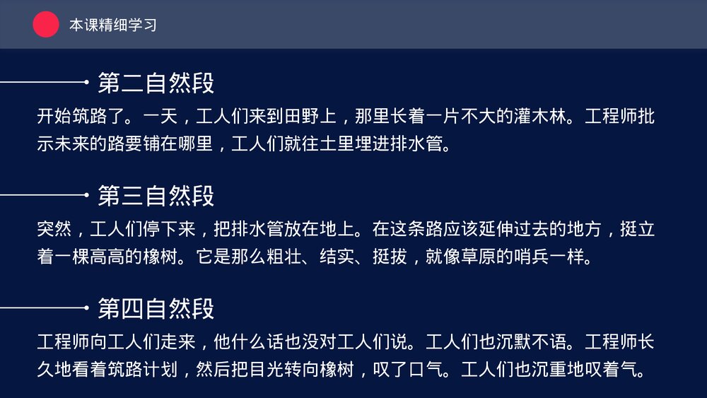 人教版三年级《路旁的橡树》教育教学PPT课件6