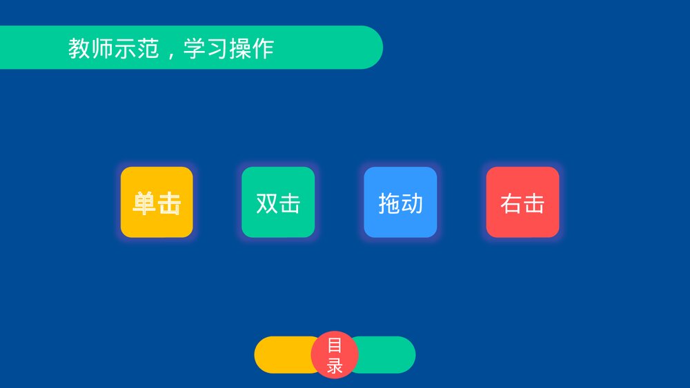 四年级信息技术上册第四课《鼠标的操作》教育教学PPT课件6