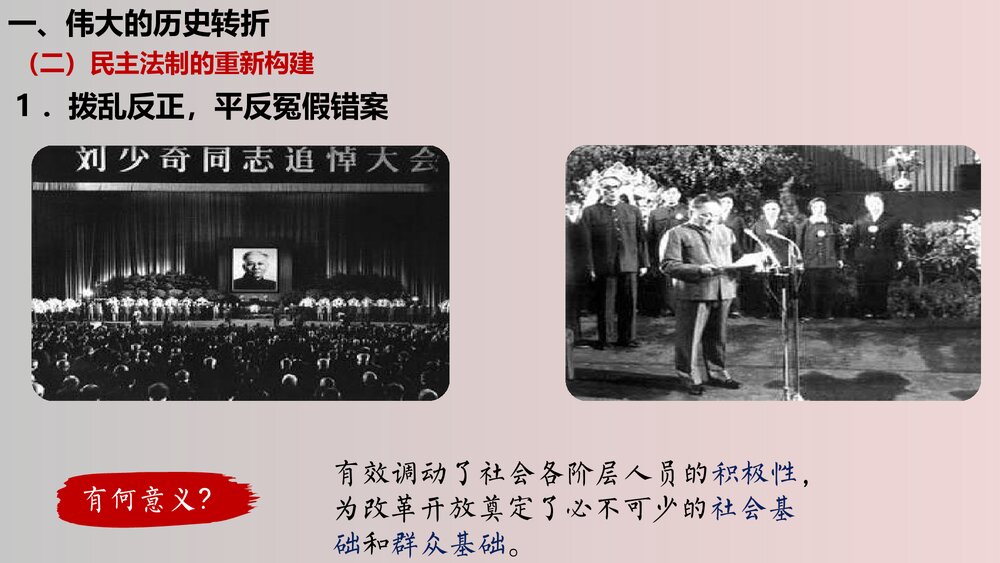 高一历史中外纲要上《第28课中国特色社会主义道路的开辟与发展 》PPT课件6