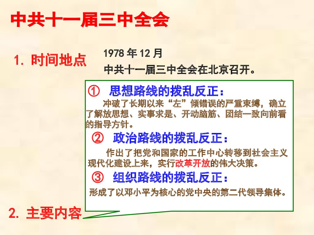 《第7课 伟大的历史转折》教育教学PPT课件9