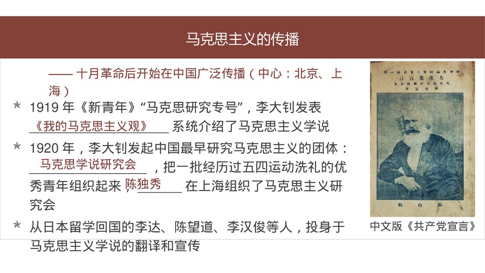 高一历史上册《第21课 五四运动与中国共产党的诞生》教学PPT课件10