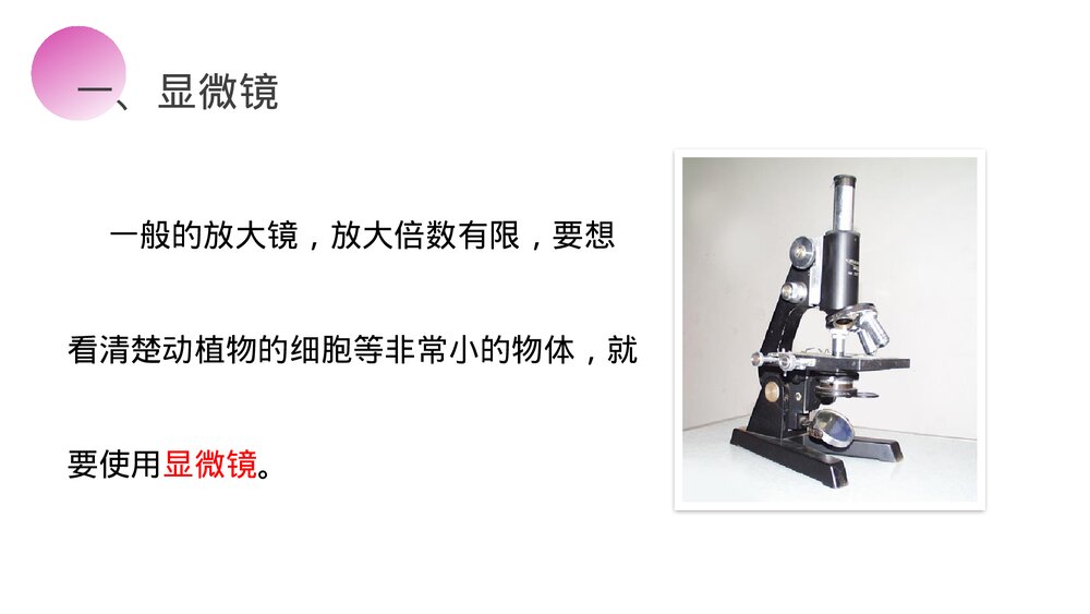 人教版八年级物理上册《显微镜和望远镜》教学PPT课件4