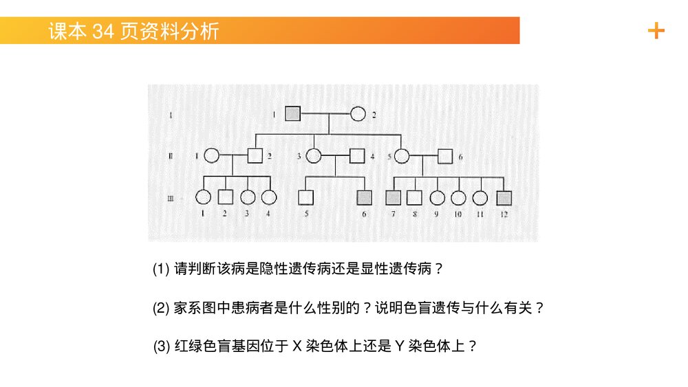 高一下册生物必修二《伴性遗传(1)》PPT课件(第2.3.1课时)3