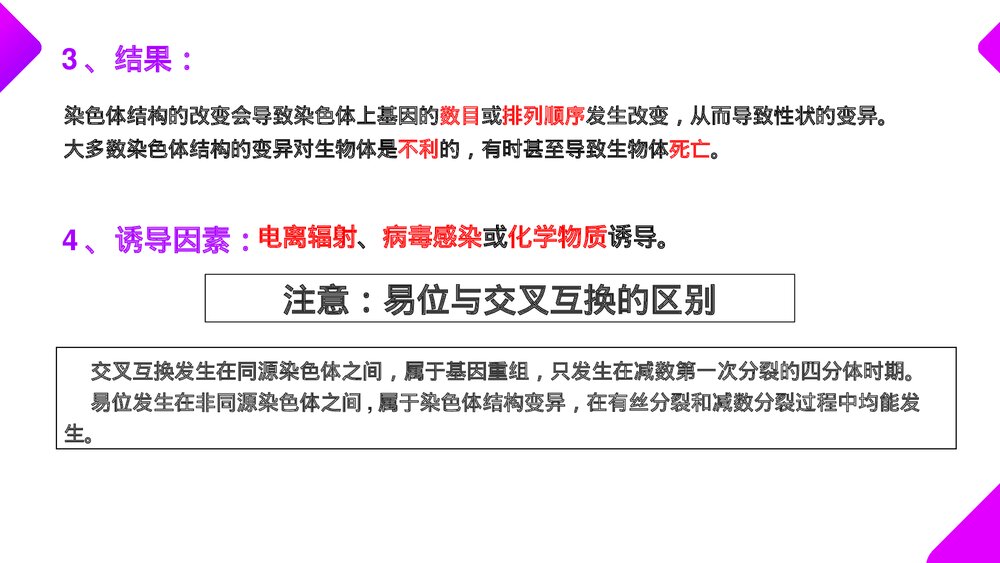 高一下册生物必修二《染色体变异》PPT课件(第5.2课时)7