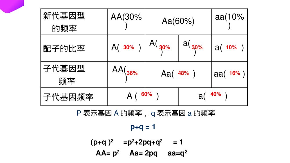 高一下册生物必修二《种群基因频率的改变与生物进化》PPT课件(第7.2.1课时)9
