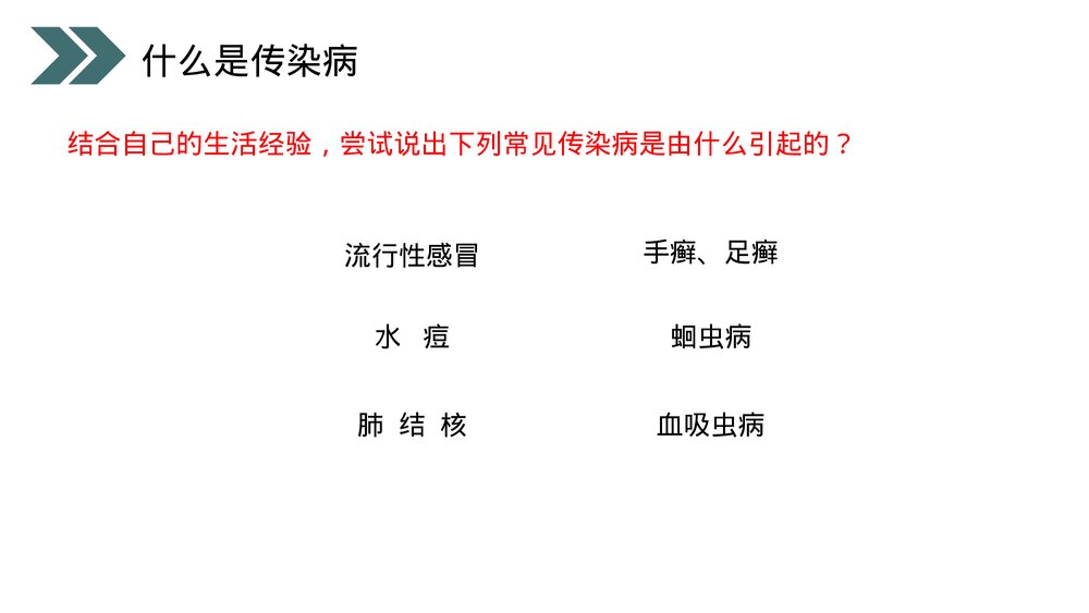 人教版初中生物八年级下册《传染病及其预防》PPT课件6
