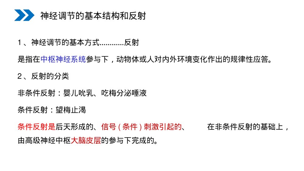 人教版高二生物必修三《通过神经系统的调节》教学PPT课件7