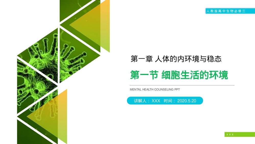 人教版高二生物必修三《细胞生活的环境》教学PPT课件1