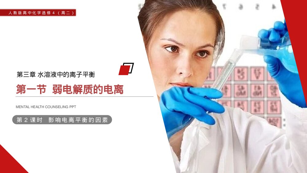 人教版高二化学选修4《弱电解质的电离》PPT课件(第2课时)1