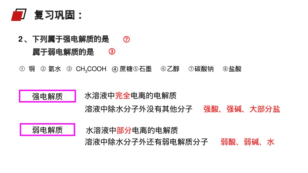 人教版高二化学选修4《弱电解质的电离》PPT课件(第2课时)3
