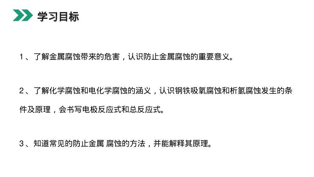 人教版高二化学选修4《金属的电化学腐蚀与防护》PPT课件2