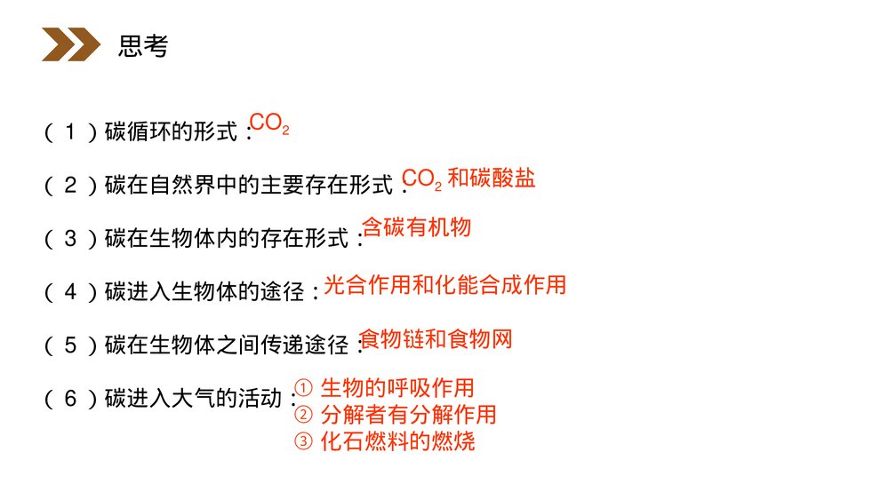 人教版高二生物必修三《生态教学系统的物质循环》PPT课件6