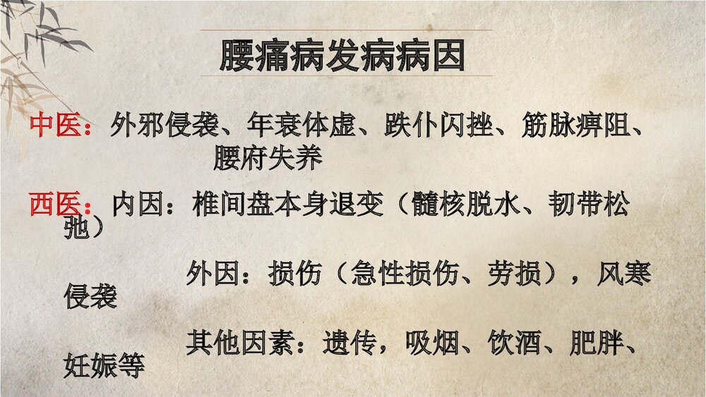 一例腰痛病患者疼痛的个案中医护理PPT课件下载4